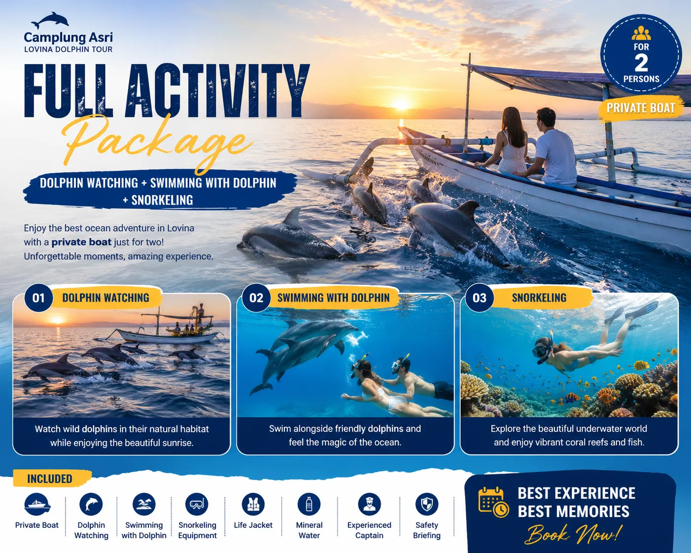 Full Activity Package for 2 Persons